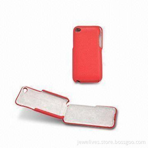 Durable Leather Case for iPod Touch 4, Made of Environmental-friendly PU Material
